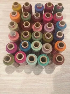 10 piece Polyester Sewing Thread Hand Stitching 200 Yard Each Spool - Picture 1 of 11