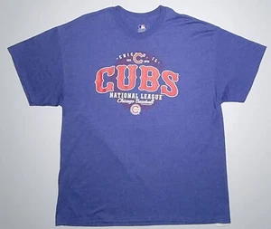 MLB Genuine Merchandise Chicago Cubs Mens Blue And Red T Shirt Size XL - Picture 1 of 9