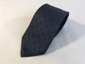 Corbata de cuello de seda Bert Pulitzer diseñador geométrico para hombre (T3) - Imagen 1 de 4