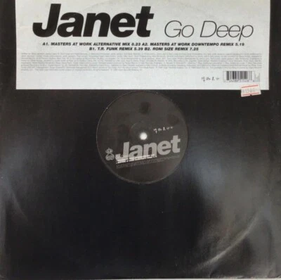 Janet Jackson - 🔥Go Deep (MAW / Roni Size Remixes) 12” Promo House/DnB mixes 🔥 - Image 1 of 3