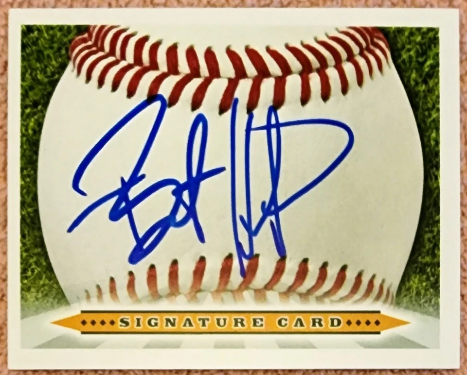 Brant Hurter Signed IP Signature Card Detroit Tigers! - Image 1 of 1
