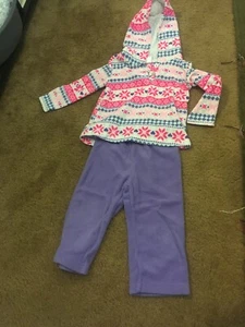 Carter's Baby Mädchen Fleece Hoodie Set Gr. 24 Monate - Bild 1 von 2