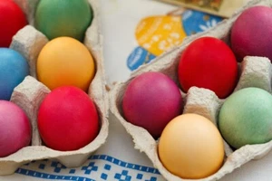 5 Colours and Extra Red Easter Egg Dye Paint for Decorating Craft Art Fancy Eggs - Picture 1 of 3