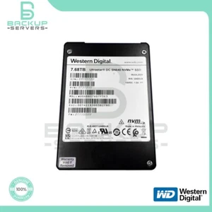 WUS4BB076D7P3E3 Western Digital DC SN640 7.68TB TLC PCIe 3.1 NVMe 2.5" U.2 SSD - Afbeelding 1 van 3
