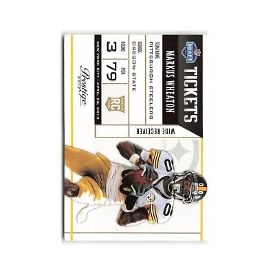Markus Wheaton Rookie 2013 Panini Prestige #14 Pittsburgh Steelers NM - Image 1 of 3