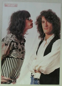 AEROSMITH ~ Steven Tyler & Joe Perry ~ Magazinseite PINUP Anfang der 1990er - Bild 1 von 1