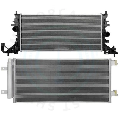 Kit de refrigeración de radiador y condensador de aire acondicionado para Chevrolet Cruze 2016-2019 1,4 L L4 Foto 1 de 4