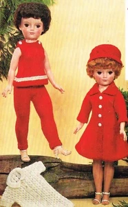 Dolls clothes knitting  pattern for  20" doll.      Laminated copy (V Doll 89) - Picture 1 of 5