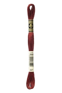 DMC - Color # 221 - (Mars Red) -- Embroidery Floss -- Per Skein - Picture 1 of 1
