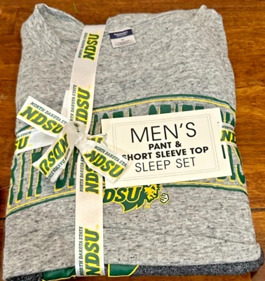 Nuevo con etiquetas Conjunto de pijama tejido para dormir (A-4) para hombre North Dakota State Foto 1 de 4