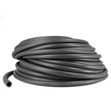 1 ft - 8AN Black Push Lock Hose for Fuel Oil Coolant Air 1/2" Rubber Loc On