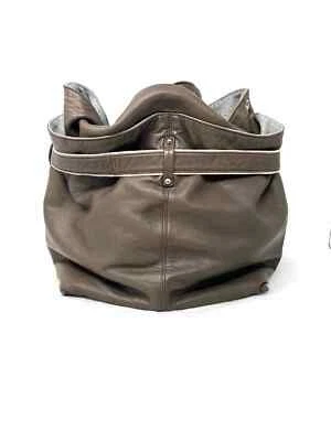 Bolso de Mano Brunello Cucinelli Taupe Cuero con Cinturón COMO ESTÁ Diseñador Foto 1 de 4