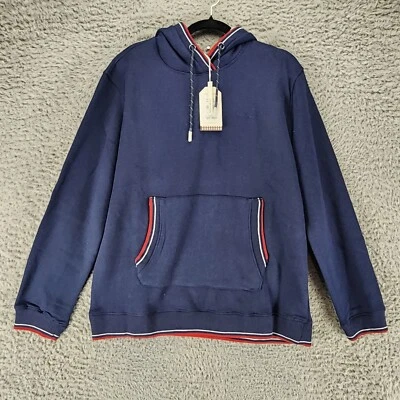 Ben Sherman Shirt Mens Large Blue Long Sleeve Pullover Hoodie Sweatshirt *NWD* - Image 1 of 4