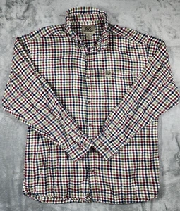 Realtree Shirt Mens XL Blue Red White Green Long Sleeve Button Outdoor Flannel - Picture 1 of 11
