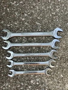 Craftsman USA metric open wrench set, 5pc, 14 mm to 22mm, -v- and -vv- - Picture 1 of 7