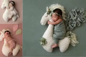 Newborn Photography Props Posing Horse Pillow Cushion Blanket Backdrop Photo - Picture 1 of 2