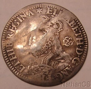 1561 Queen Elizabeth 1 Silber Sixpence  - Bild 1 von 2