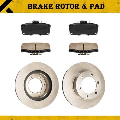 Rotor de freno delantero liso y pastilla para Toyota Tacoma 2004; 4Runner 1996-02 31204+D436 Foto 1 de 4