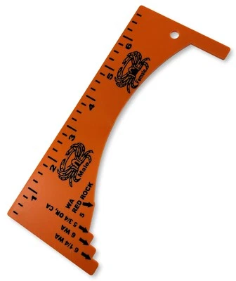 Orange Crab Gauge Measurer Oregon Washington California FREE SHIPPING - Image 1 of 2