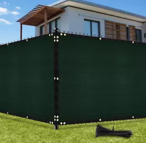 Privacy Screen Fence 5ftx50ft Green Covering Heavy Duty, 90% Blockage UV Outdoor - Picture 1 of 9