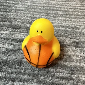 Rubber Duck Basketball Decor Car Home Office Ornament Ducky Yellow Duckie New - Picture 1 of 9