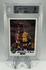 1992 Classic BGS 9 Shaquille Shaq O’Neal RC Missing Foil LP1 Pop 2 RARE ERROR