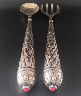 Two's Company Dining Serving Spoon & Fork Vintage - Image 1 of 4