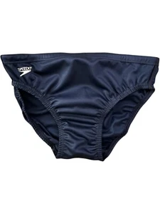 Braguita de natación Speedo vintage para hombre 30 forro bikini azul marino cordón años 70 80 - Imagen 1 de 12