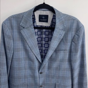 Blazer cappotto sportivo Tailorbyrd tessuto elasticizzato a quadri due bottoni doppia ventilazione - Foto 1 di 7