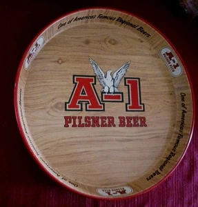 Vintage A-1 Pilsner Bier Tablett Servier Bar Bier selten Canco Mancave Breweriana 12 Zoll - Bild 1 von 11