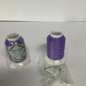 Wooly Lock Nylon Sewing Thread, 2 Spools #278 Pretty Purple Lot 2 - Picture 1 of 3