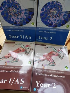 Pearson Edexcel A Level 4 Books: Year 1&2 Pure Maths, Statistics & Mechanics - Picture 1 of 4