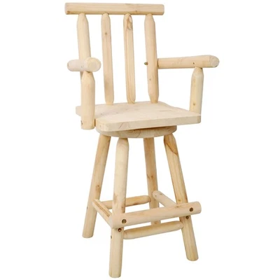 Bar stool with footrest Wide armrest design - Image 1 of 4