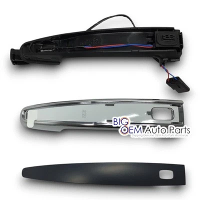 Chevrolet GMC Driver Passenger Rear Exterior Chrome Door Handle Kit OEM 13521803 - Image 1 of 4