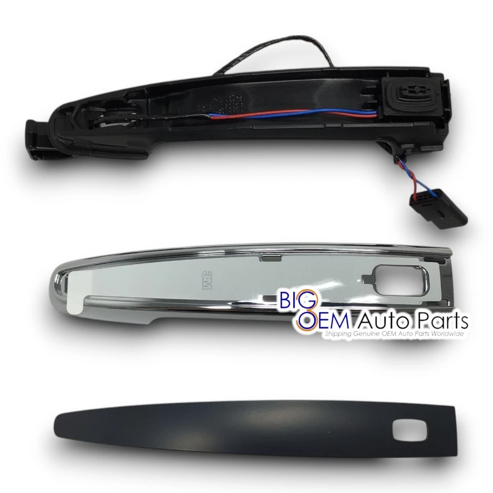 Chevrolet GMC Driver Passenger Rear Exterior Chrome Door Handle Kit OEM 13521803 - Image 1 of 4