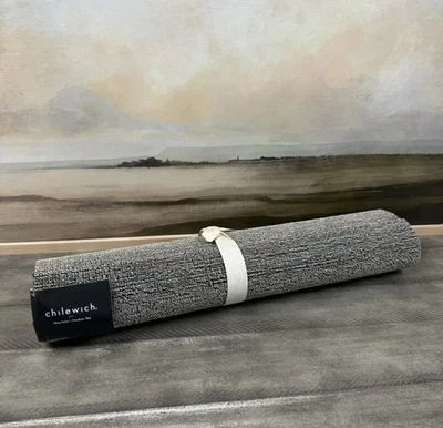 Alfombra utilitaria Pottery Barn Chilewich jaspeada pelusa masilla 2’x3’ NUEVA  Foto 1 de 4