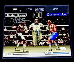 JAMES BUSTER DOUGLAS signed 8x10 Photo Boxing Video Game JSA Certified - Picture 1 of 1