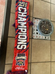 Florida Panthers 2024 Stanley Cup Champions Scarf Ford Opening Night Edition SGA - Picture 1 of 4
