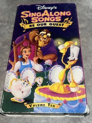 Disney SING ALONG SONGS Vol 10 BE OUR GUEST VHS Tape 1992 ***TESTED*** Foto 1 de 4