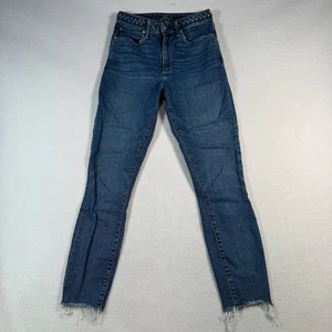 Abercrombie and Fitch Jeans Damen 26 Blau Skinny Ankle High Rise Dark Wash - Bild 1 von 13