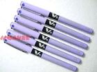 6 x Pilot V5 Hi-Tecpoint 0.5mm Pure Liquid Ink Rollerball pen, Violet