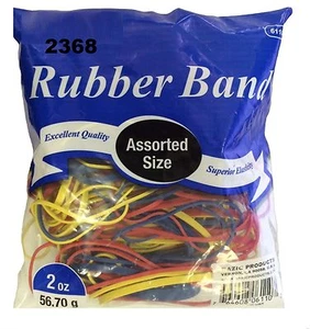 ( 2 Pack ) 100 PC, Rubber Band - Assorted Dimensions 2oz / 56.70g Multi Color - Picture 1 of 1