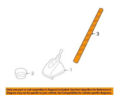 HYUNDAI OEM 07-12 Santa Fe Antena Mástil 962002B000 Foto 1 de 2