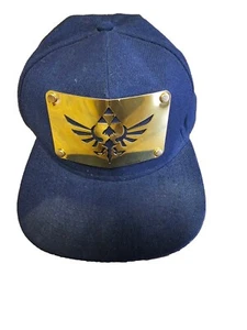 NINTENDO THE LEGEND OF ZELDA Skyward Sword Black Snap Back Cap Front Metal Logo - Picture 1 of 5