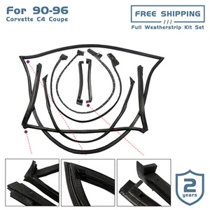 Full Weatherstrip Weather Strip Seal For 1990-1996 Corvette C4 5.7L 9096GGW NEW - Picture 1 of 12