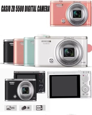Casio ZR 5500 Digital Camera 12.10MP, 5x Optical Zoom Wi-Fi image Transmission - Image 1 of 4