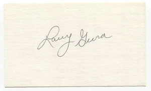 Larry Gura Signed 3x5 Index Card Baseball Autographed Signature - Picture 1 of 2