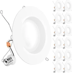 Sunco 12 Pack Retrofit LED Recessed Lighting 6 Inch, 4000K Cool White, Dimmable - Picture 1 of 7