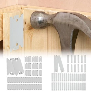 50Pcs Wood Stud Nail Plate Set 2.5inch 6inch Galvanized Steel Cable '√ .f - Picture 1 of 17