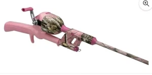 New 2024 Real Tree Ultra No Tangle Girls Pink Camo 34" Fishing Rod - Picture 1 of 12